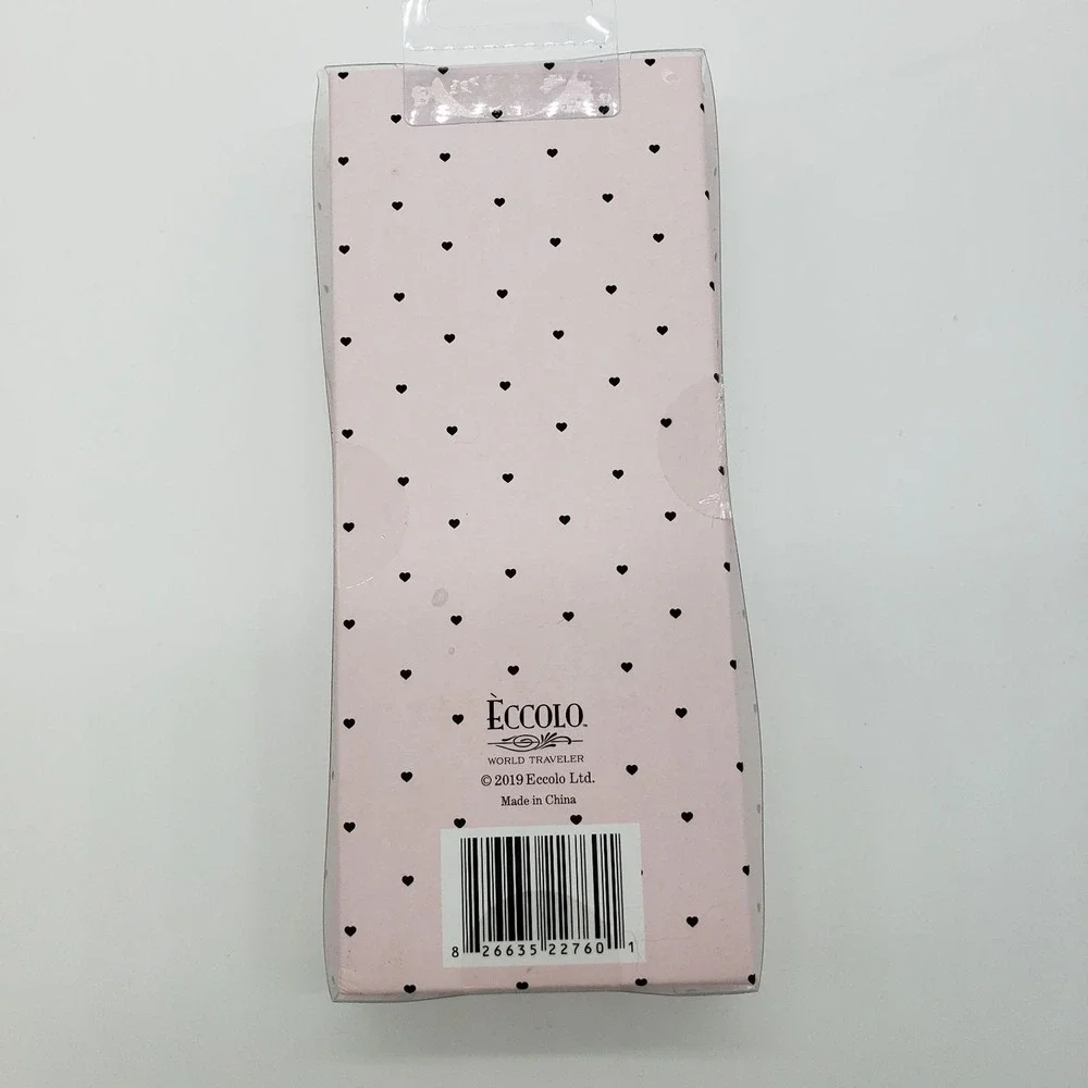 Eccolo World Traveler Mom Pen and Pouch Gift Set Pink Gold Heart NIB 22760-1